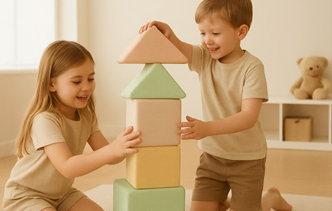 Foam compression packaging reducing kids furniture shipping cost