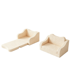 Foldable double kids sofa converts to floor sleeper - OEM