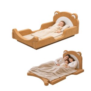 Bear foldable kids floor bed for Montessori nursery - OEM