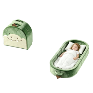 Dinosaur kids travel bed foldable soft foam - OEM toddler