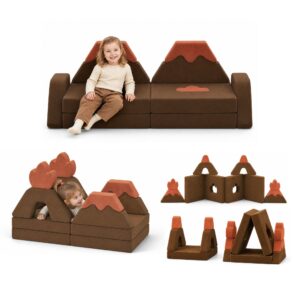 Volcano modular kids play couch - 14PCS foam set OEM