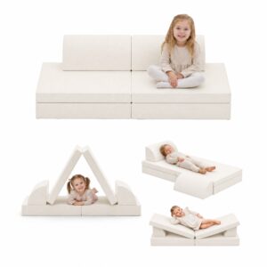 6PCS Modular Kids Play Couch in grey - Custom OEM TenderPlay
