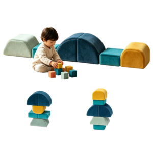 6 piece foam climbing blocks dimensions