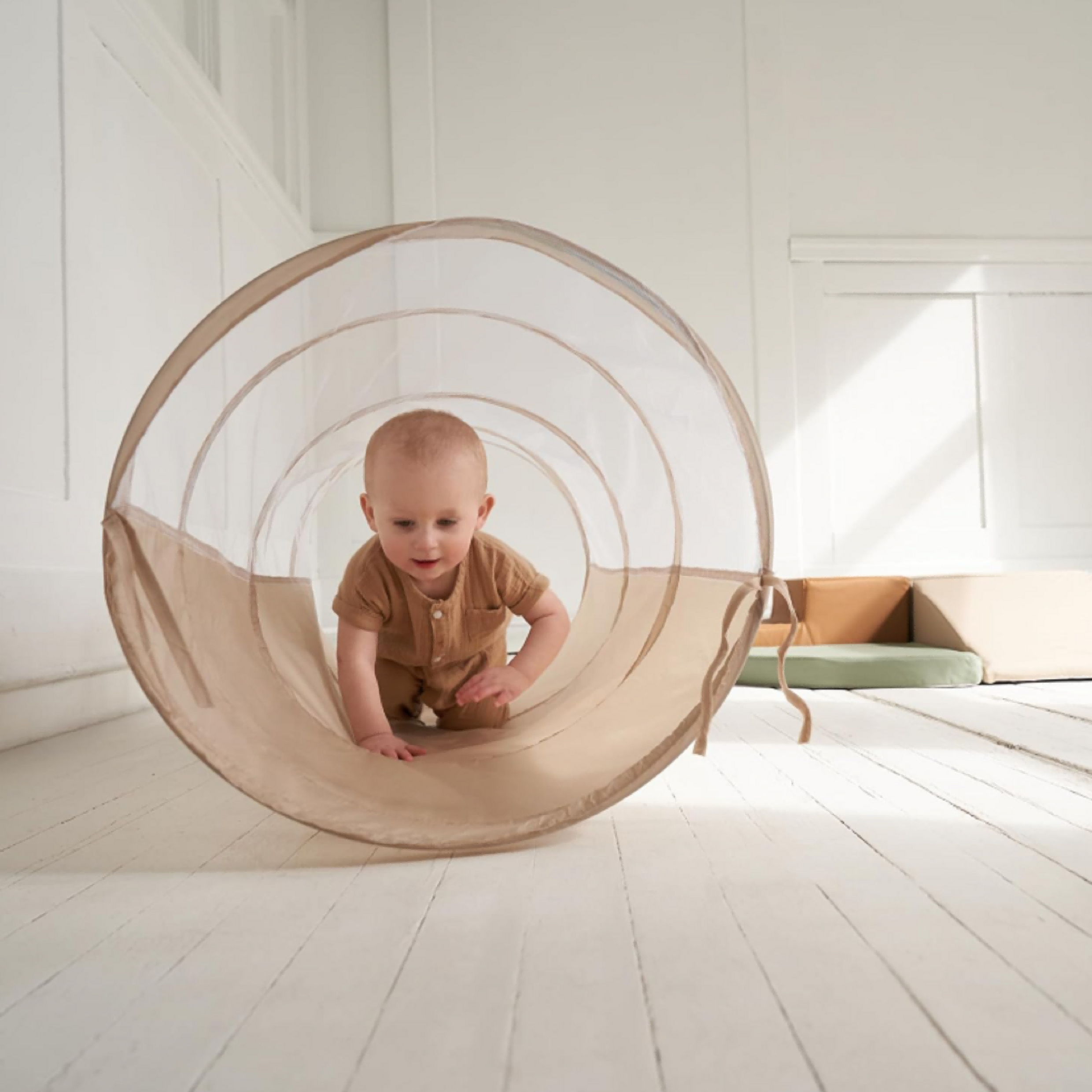 toddler soft play set with crawl tunnel