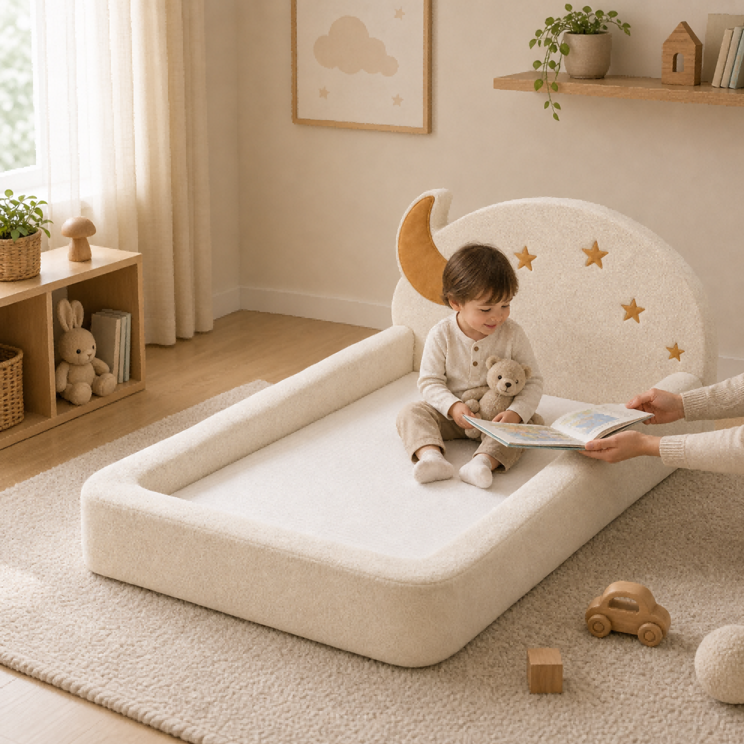 OEM soft play floor bed for children's bedroom design