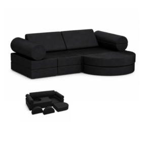 custom modular kids play sofa with chaise and foam pieces