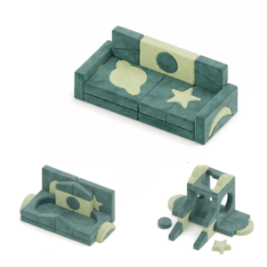 custom sky theme soft play couch for kids